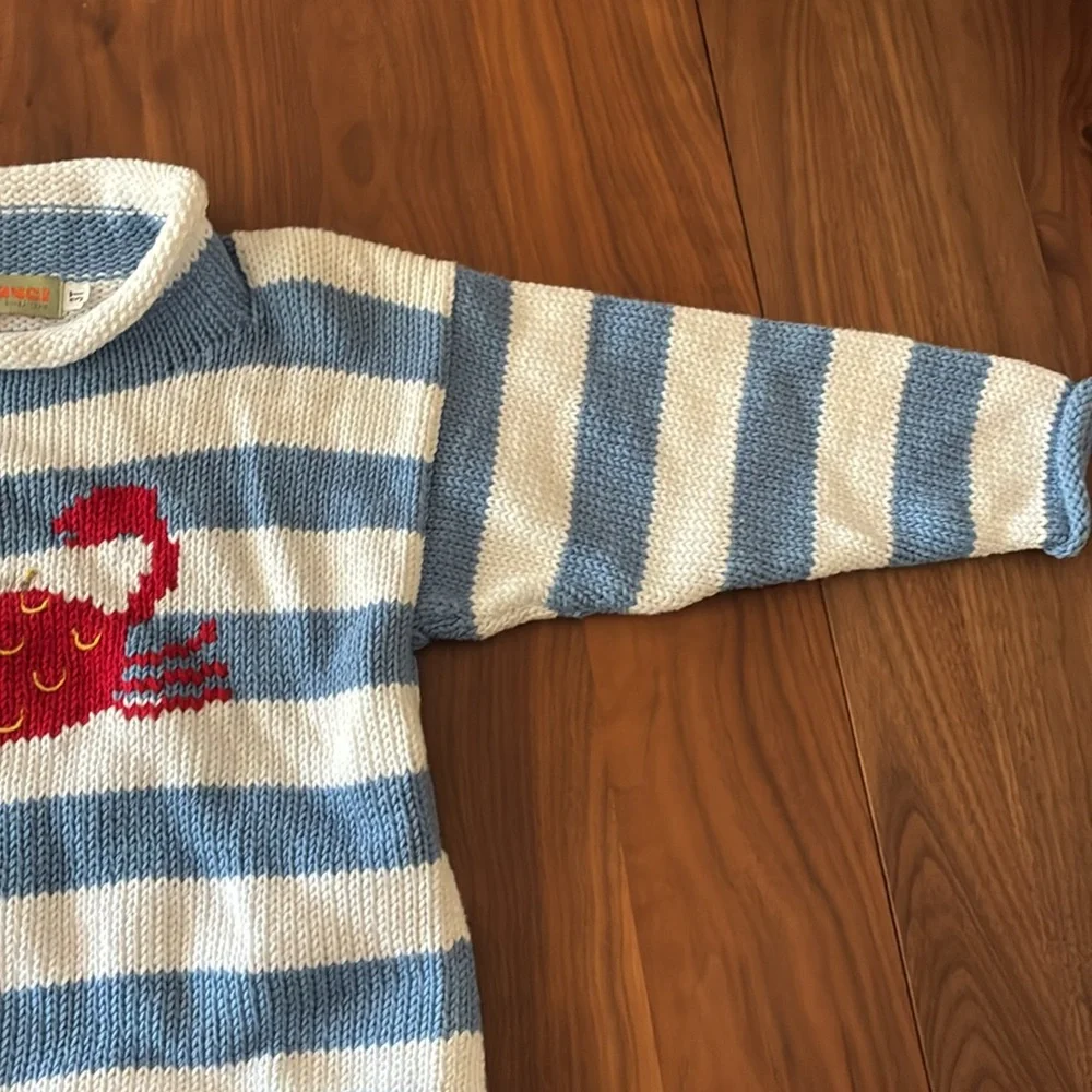 Knit sweater with crab - Picture 6 of 7